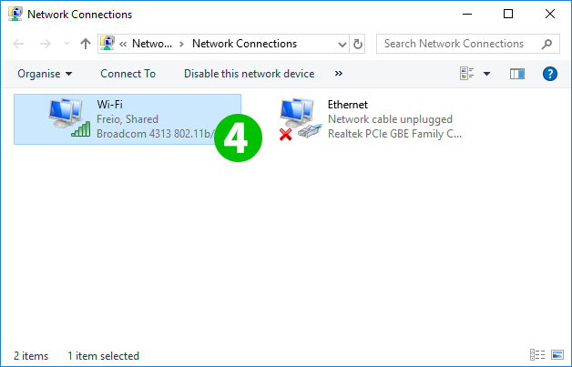 Connection Sharing, Step 4
