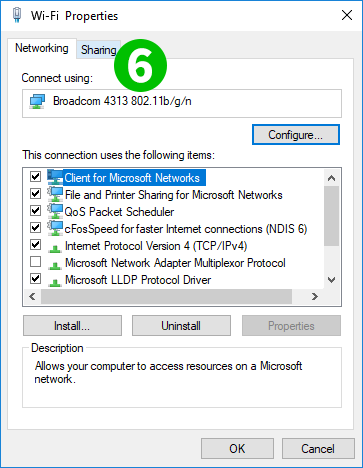 Connection Sharing, Step 6