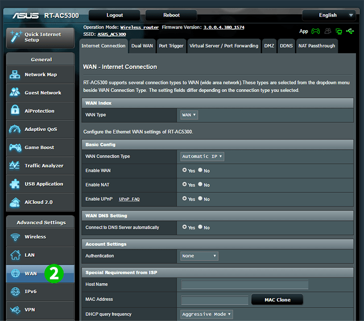 ASUS RT-AC5300 Step 1