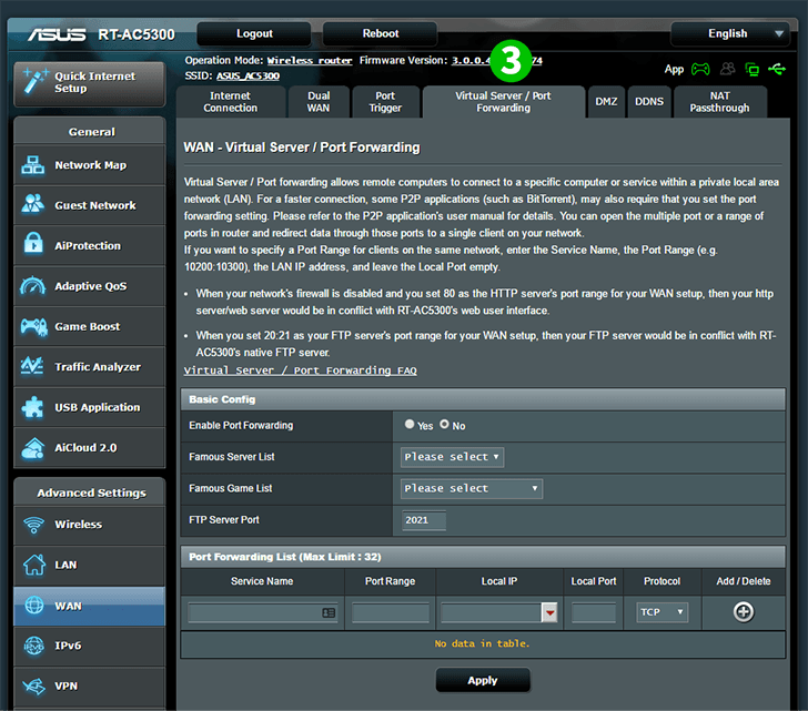 ASUS RT-AC5300 Step 1