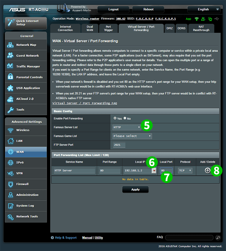 ASUS RT-AC66U Step 5-8