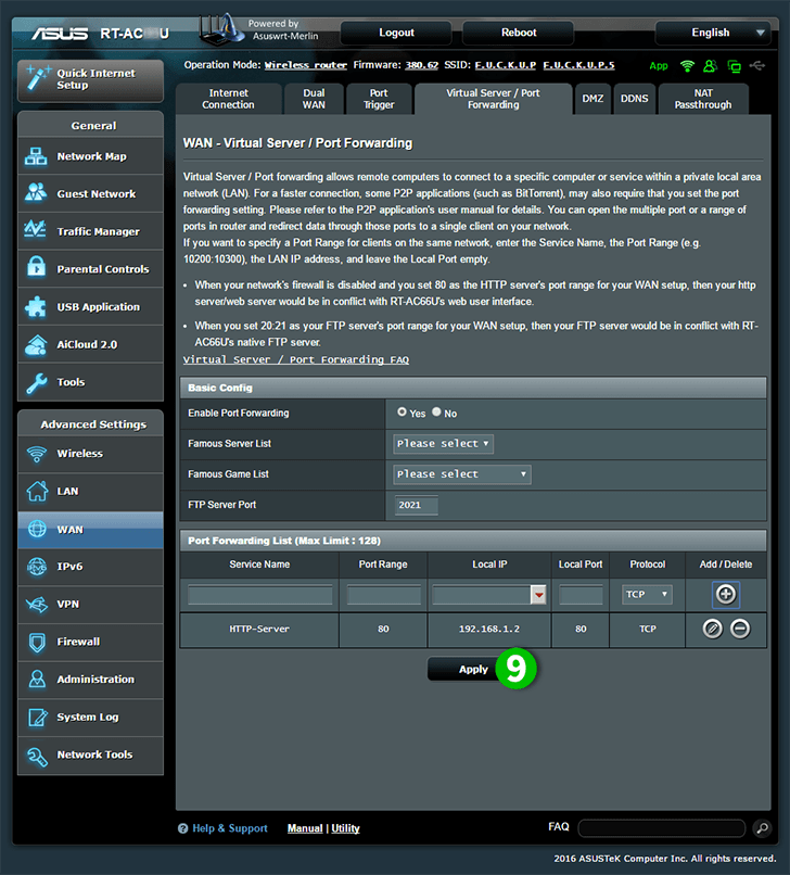 ASUS RT-AC66U Step 9