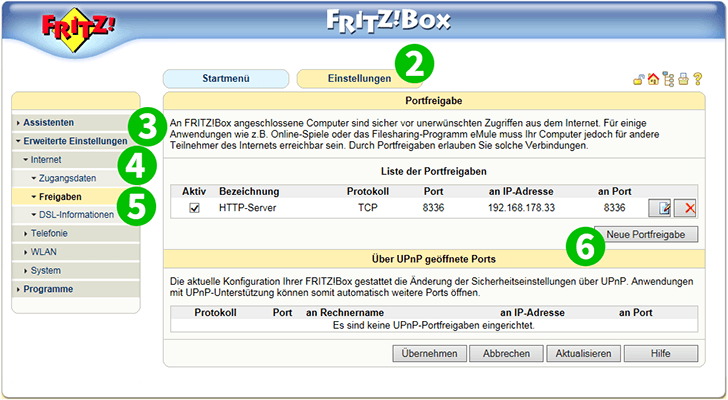 AVM FRITZ!Box 7113 Steps 2-6