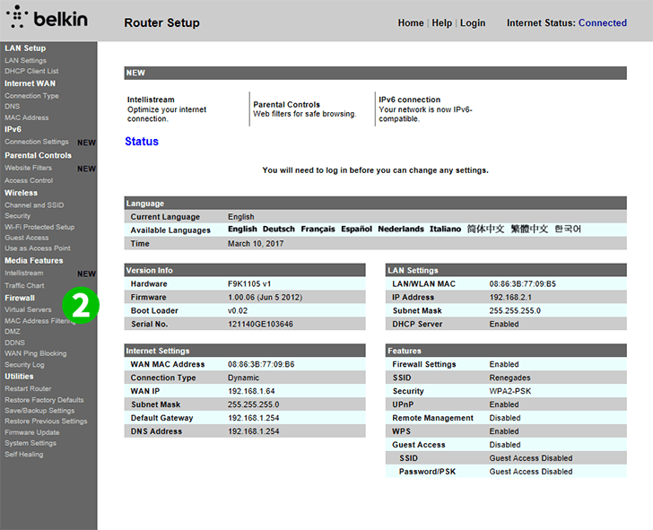 Belkin F9K1105 V1 Step 2