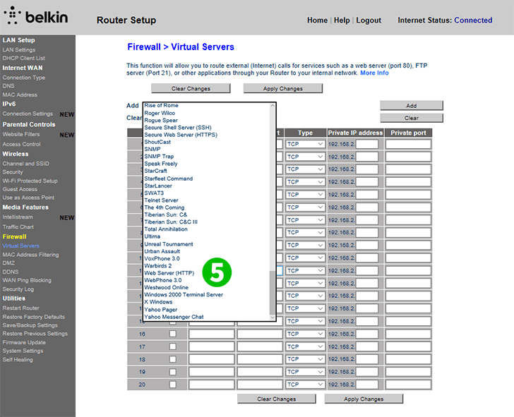 Belkin F9K1105 V1 Step 5