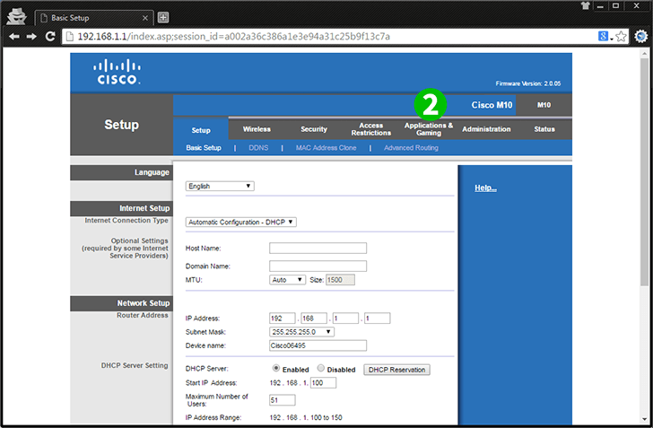 Cisco Valet Model M10 V2 Step 2