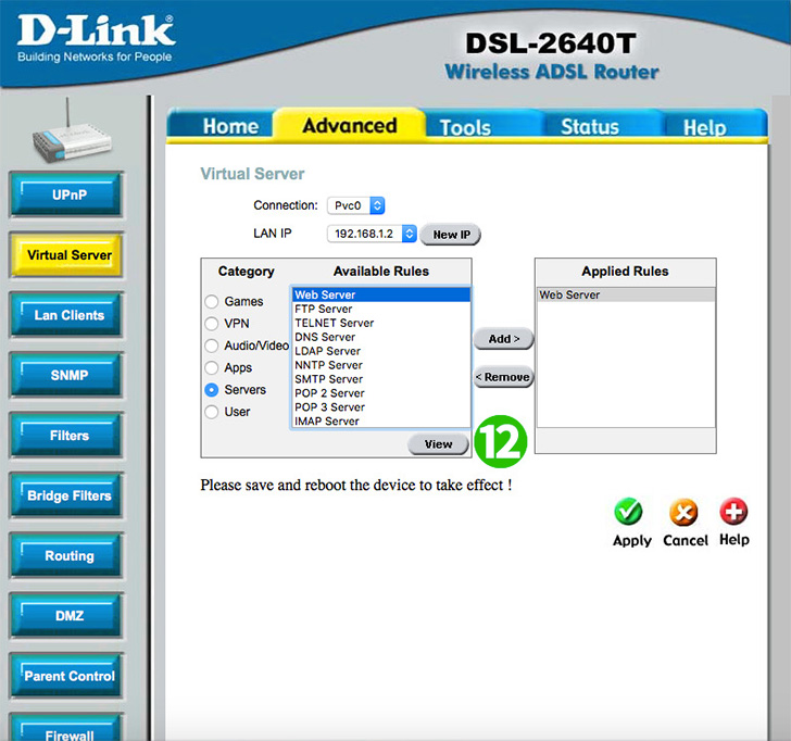 d link dsl 2640t