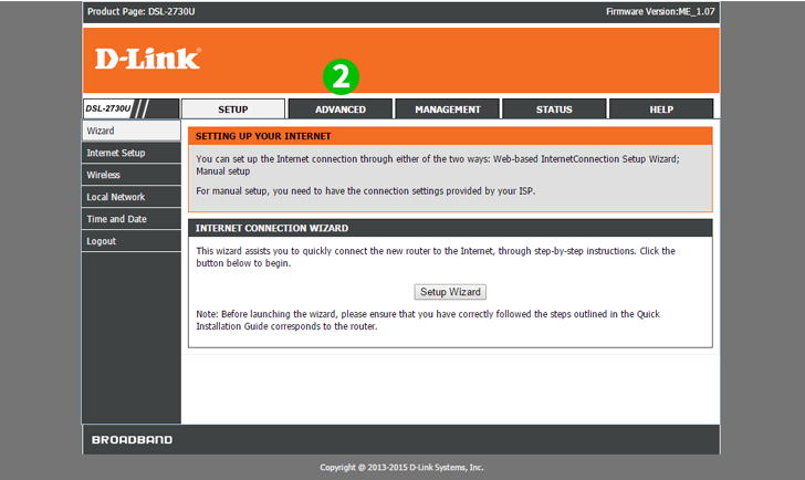 D-Link DSL-2750 Step 2