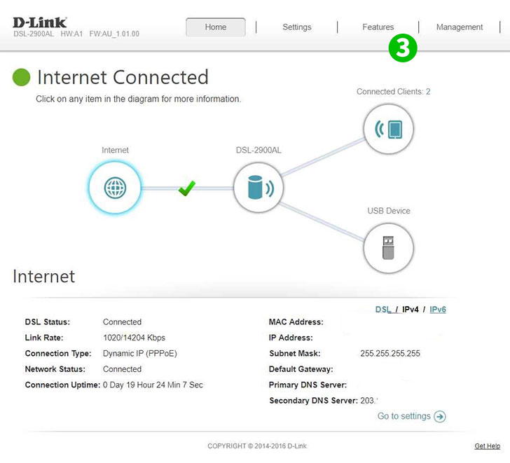 D-Link Viper DSL-2900AL Dual Band AC1900 Step 3