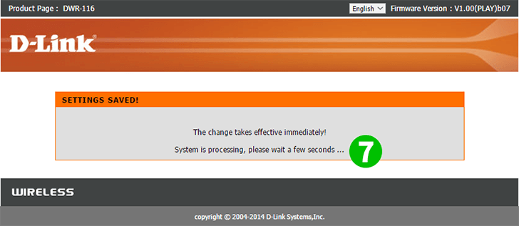 D-Link DWR-116 Step 7