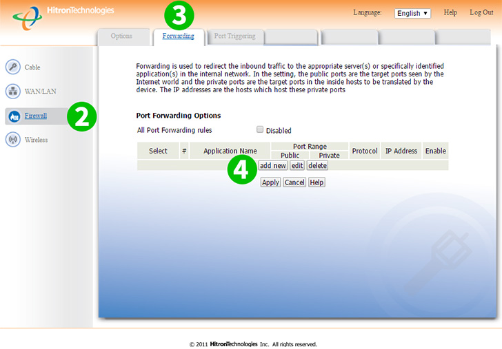 Hitron CGNF-TWN Steps 2-4