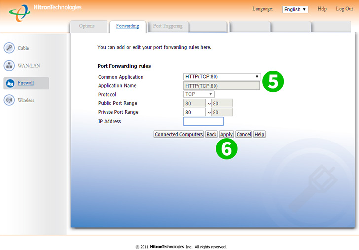 Hitron CGNF-TWN Steps 5-6