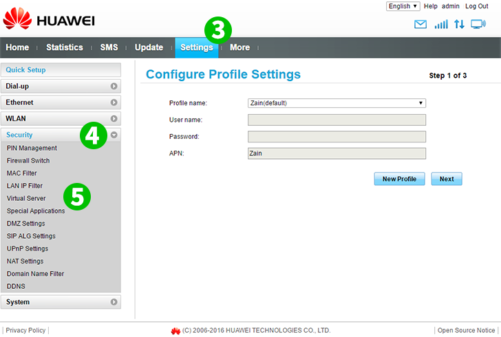 Huawei-B315s-936 Steps 3-5