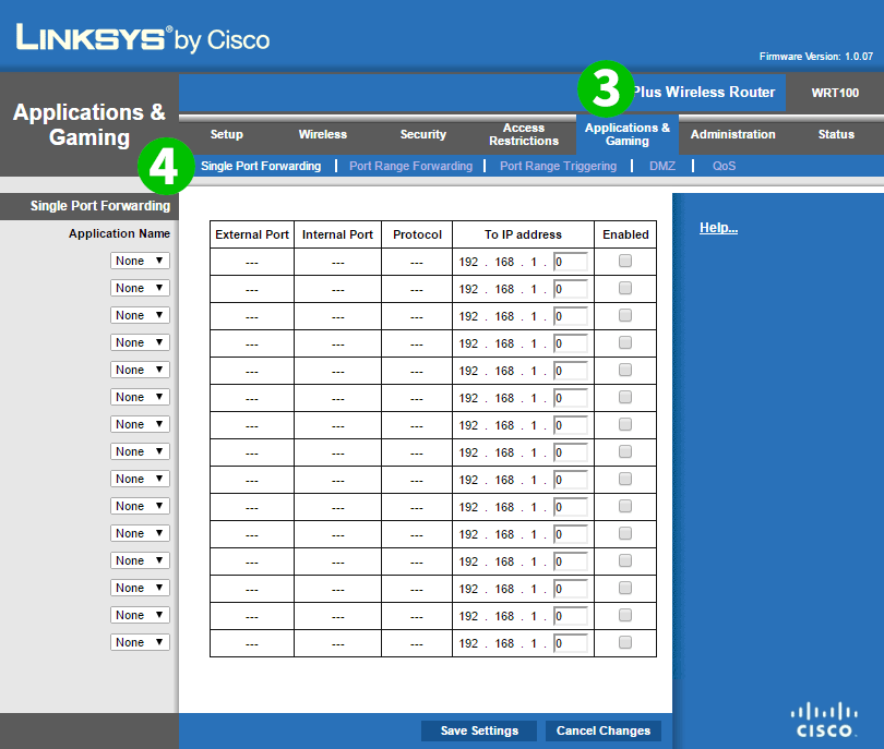 Linksys N750 EA3500 Steps 3-4