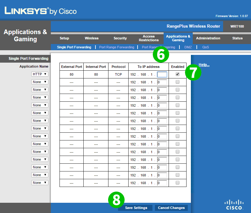 Linksys N750 EA3500 Steps 6-8