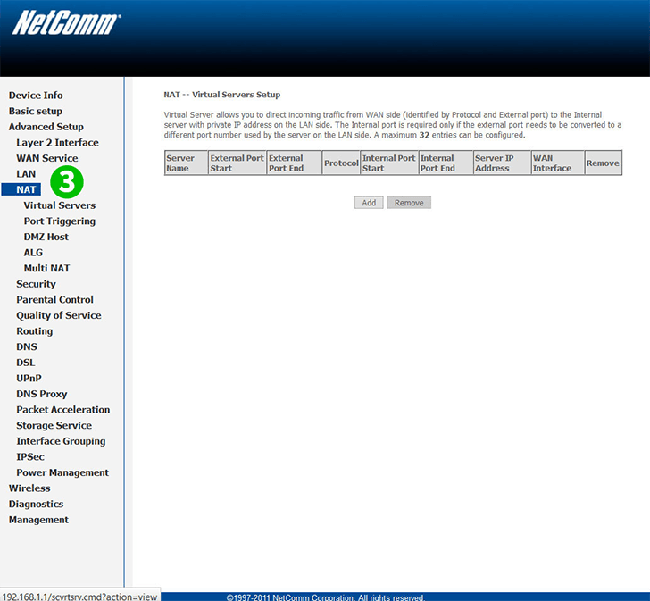 Netcomm ADSL2+ Wireless N300 Step 3