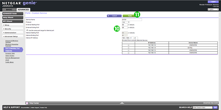 Netgear JWNR2010 Steps 10-11