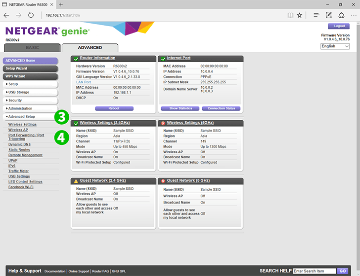 Netgear R630v2 Steps 3-4