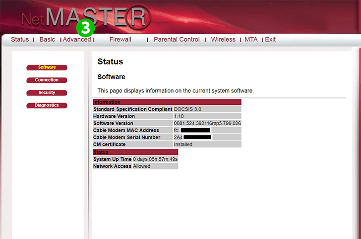 NetMaster CBW-383Z4 Step 3