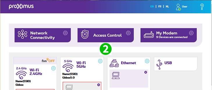 Proximus BBox3 Step 2