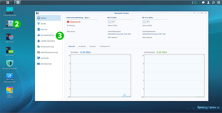 Synology RT1900ac Steps 2-3