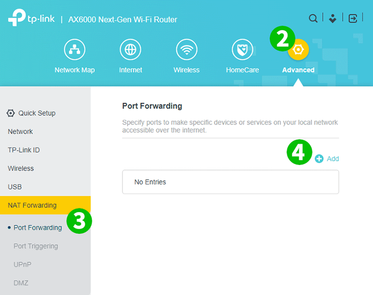 TP-Link Archer AX6000 Steps 2-4