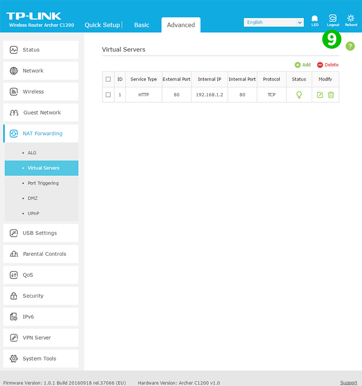 TP-Link Archer C1200 Step 9