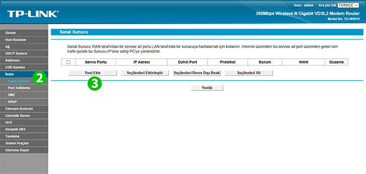 TP-Link TD-W9970 Steps 2-3