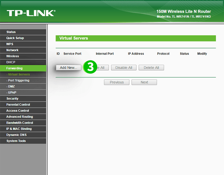 TP-Link TL-WR741ND Step 3